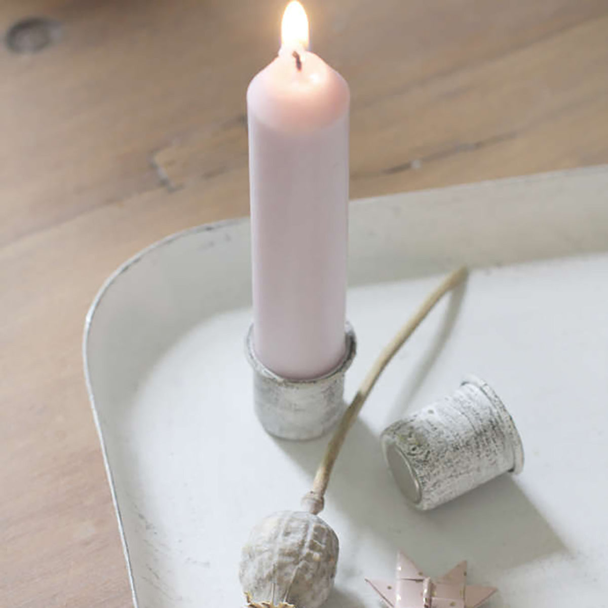 Kerzenhalter weiß magnetisch für SK 2,5 cm - athomewithpaula