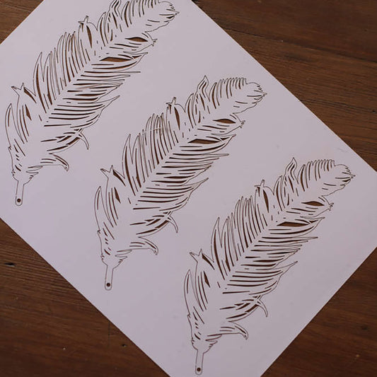 Bogen mit 3 Federn klein 51 x 130 mm - athomewithpaula