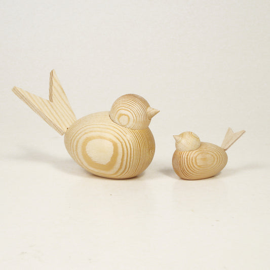 Deko Holzvogel mini, natur - athomewithpaula