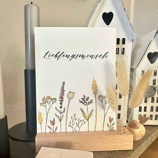 Postkarte A6 "LIEBLINGSMENSCH" - athomewithpaula