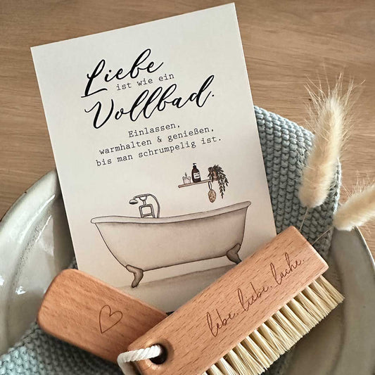 Postkarte A6 "VOLLBAD" - athomewithpaula