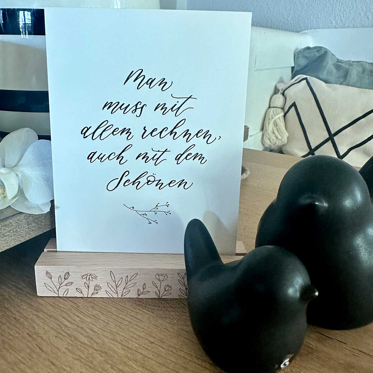 Postkarte A6 "MIT ALLEM RECHNEN" - athomewithpaula