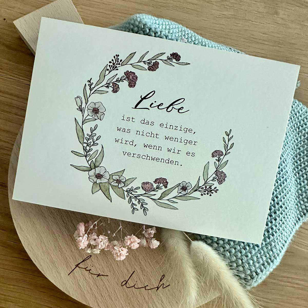 Postkarte A6 "DAS EINZIGE" - athomewithpaula