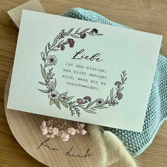 Postkarte A6 "DAS EINZIGE" - athomewithpaula