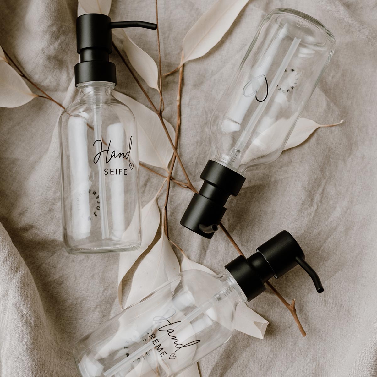 Seifenspender Handcreme transparent 250ml - athomewithpaula