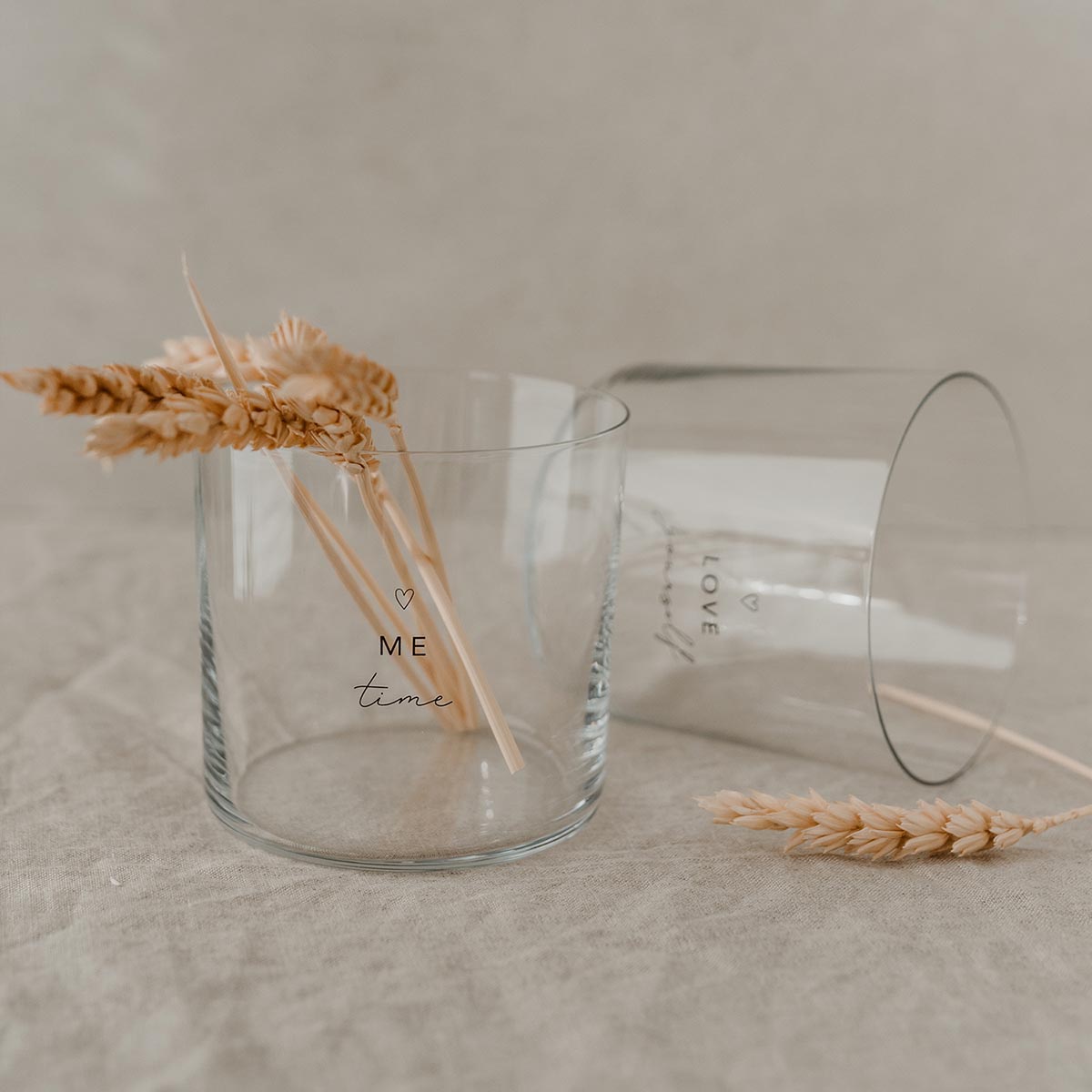 Trinkglas im 2er Set Selflove schwarz - athomewithpaula