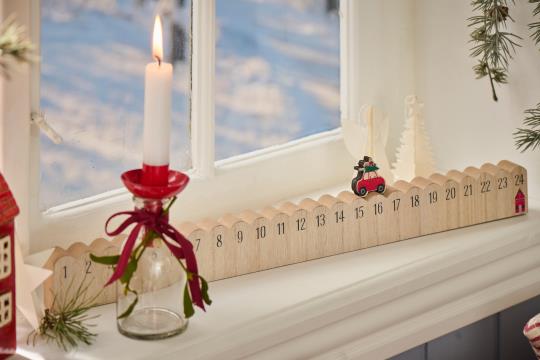 Weihnachtskalender aus Holz 1-24