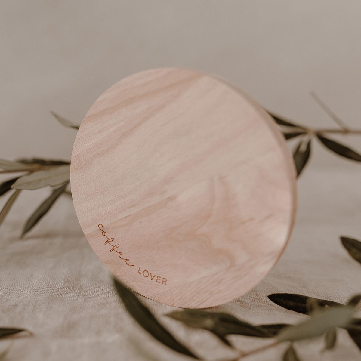 Untersetzer aus Eiche Coffee Lover - athomewithpaula