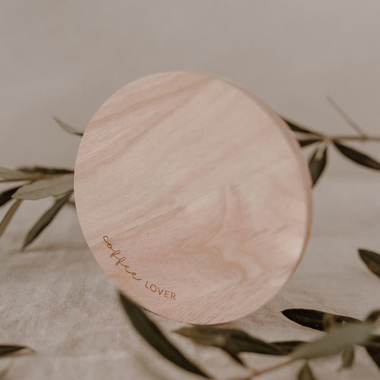 Untersetzer aus Eiche Coffee Lover - athomewithpaula