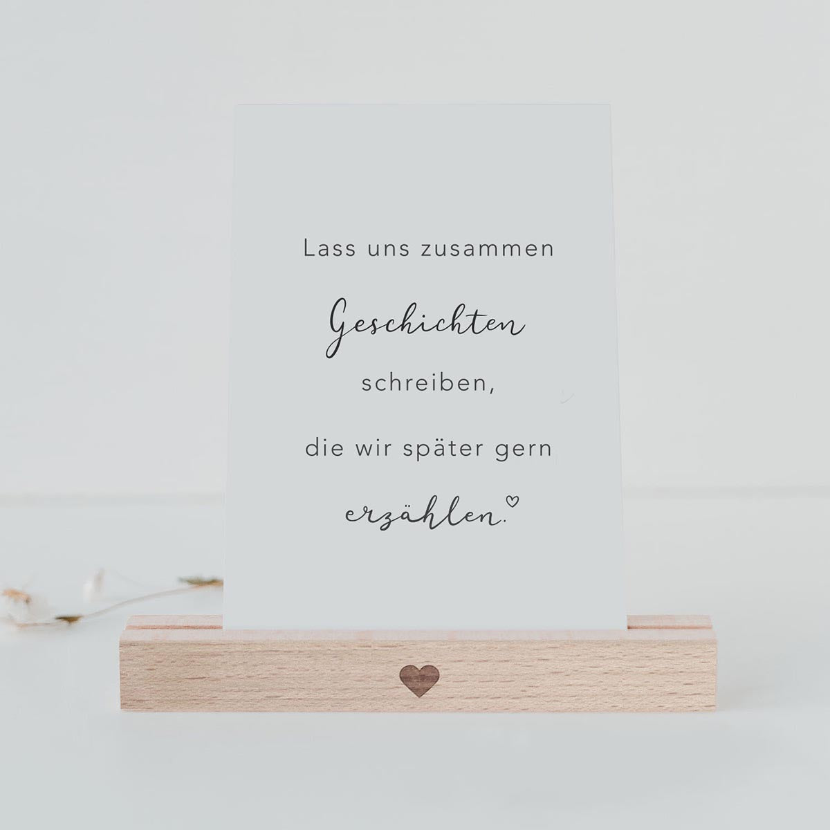 Spruchkarte Geschichten Erzählen - athomewithpaula