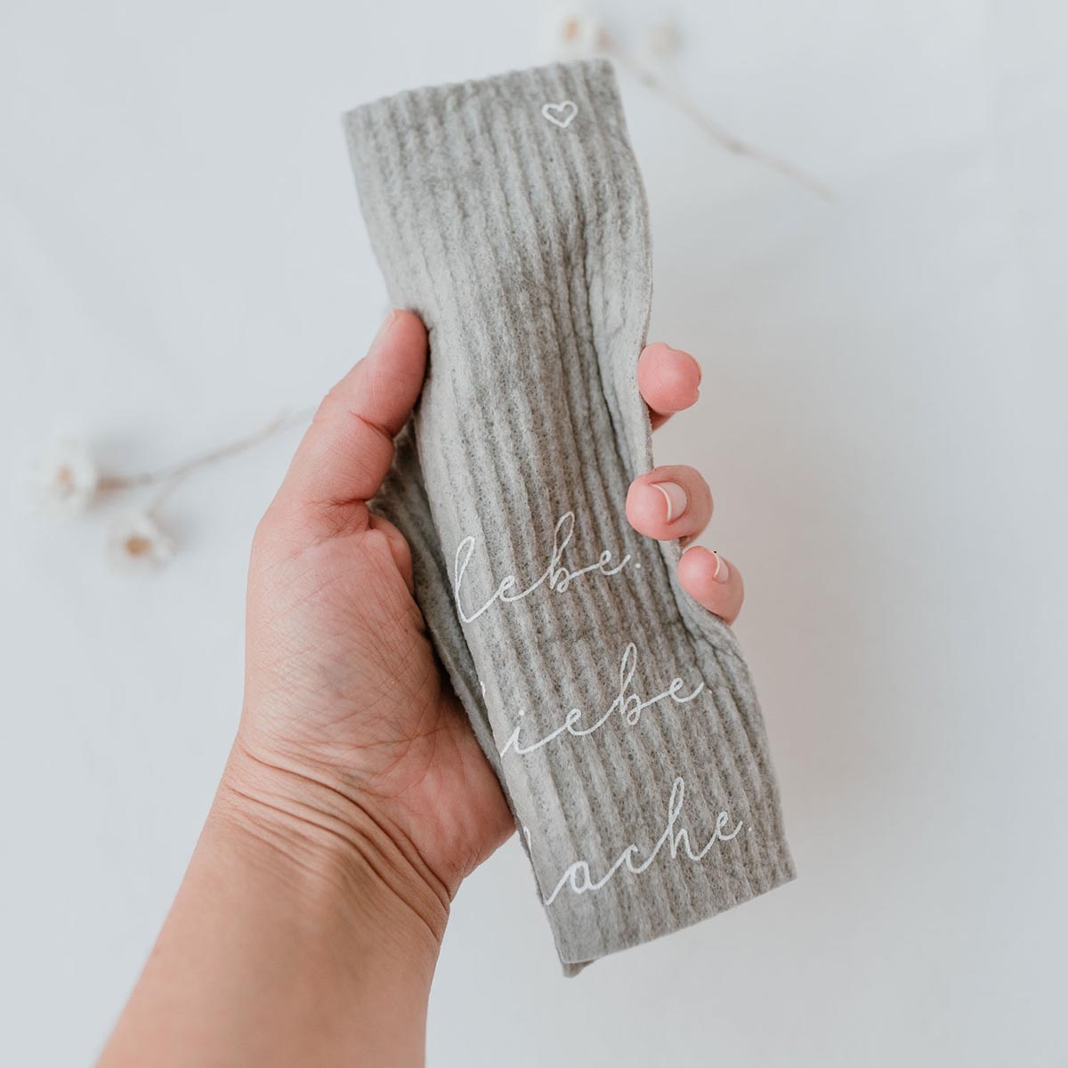 Schwammtücher Lebe Liebe Lache im 3er Set - athomewithpaula