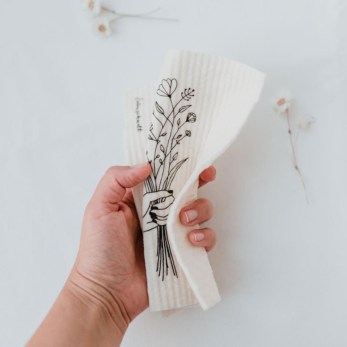 Schwammtücher Blumenliebe im 3er Set - athomewithpaula