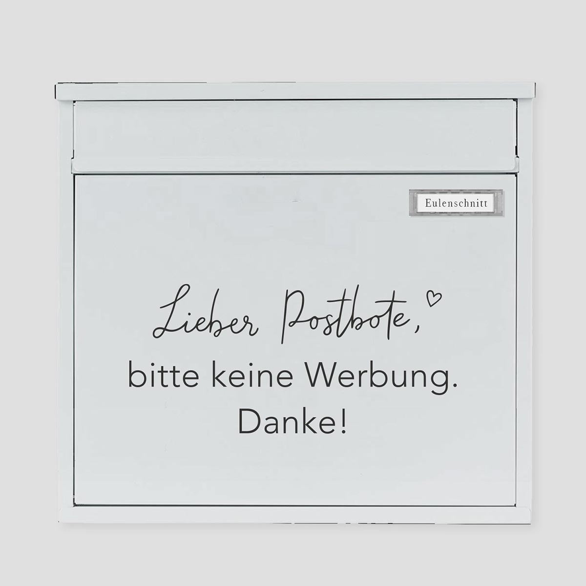 Sticker Bitte keine Werbung Schwarz - athomewithpaula