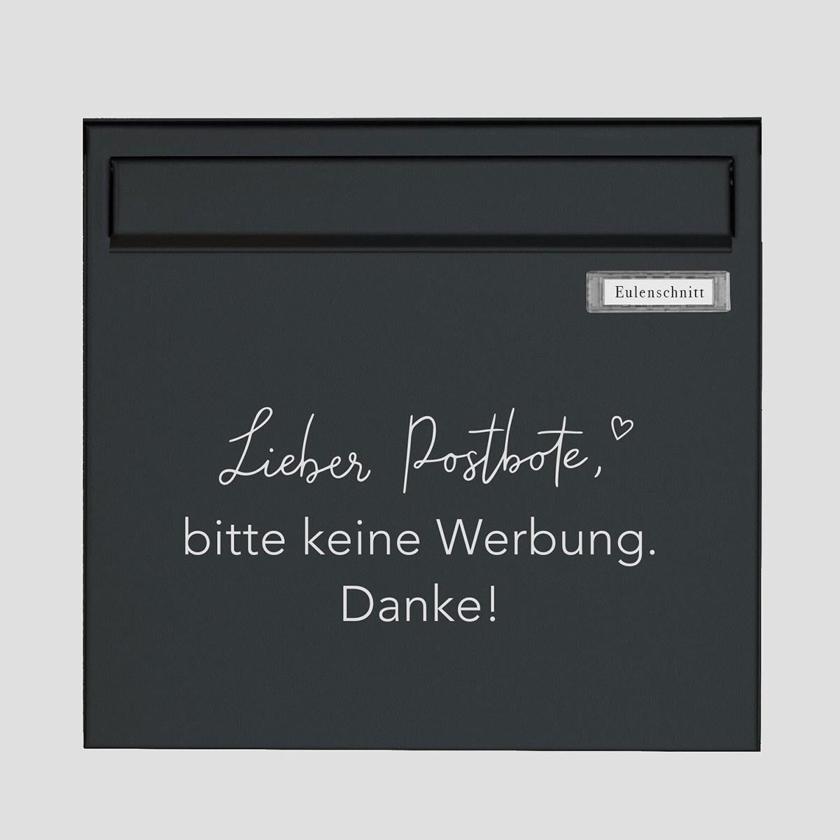 Sticker Bitte keine Werbung Weiß - athomewithpaula