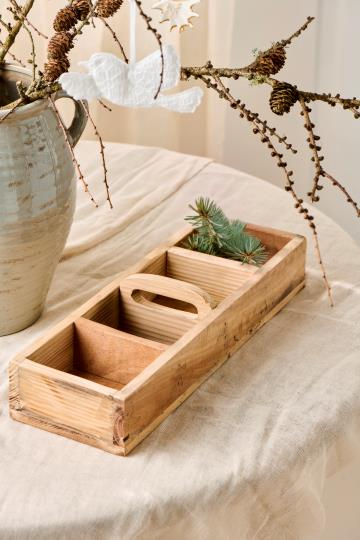 Kiste mit 4 Fächern UNIKA