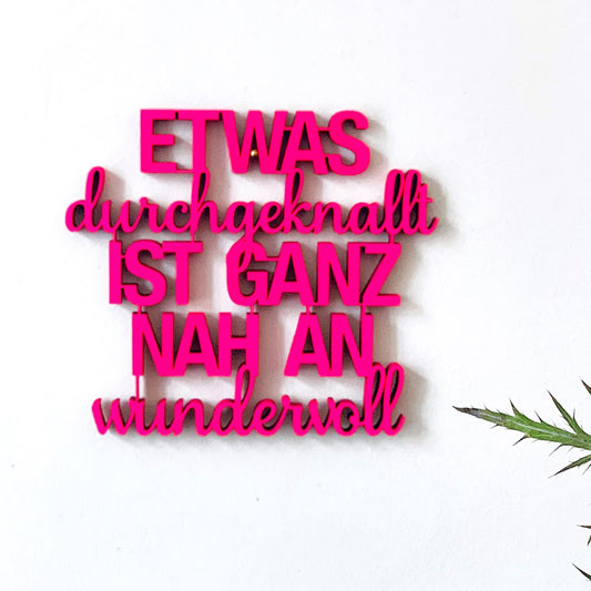 Etwas durchgeknallt ist ganz nah an wundervoll - athomewithpaula