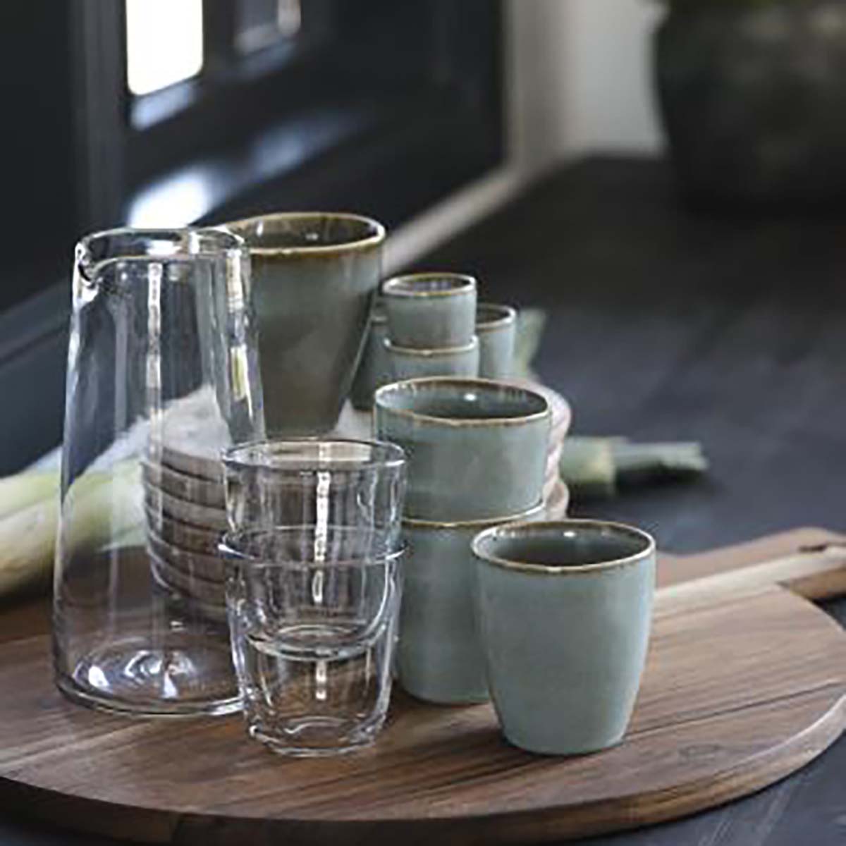 Becher ohne Henkel Light Blue Dunes - athomewithpaula