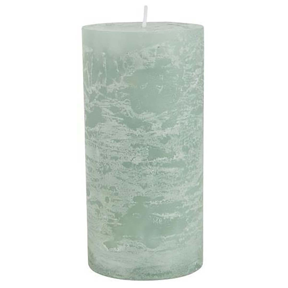 Rustikale Kerze grün - athomewithpaula