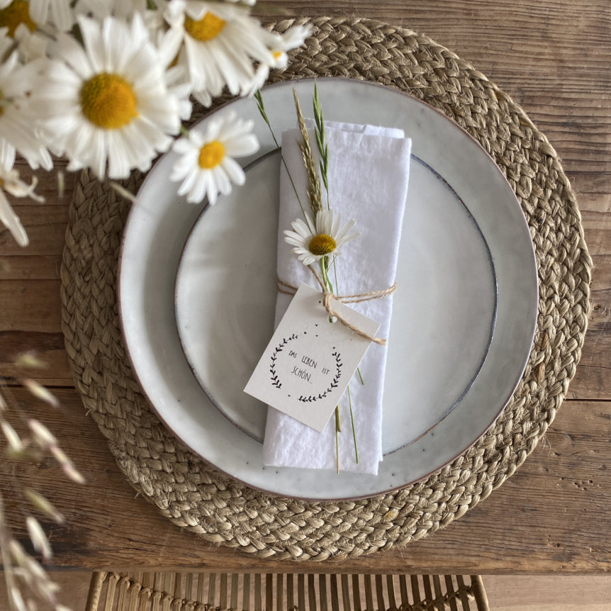 Geschenkanhänger-Das Leben ist schön