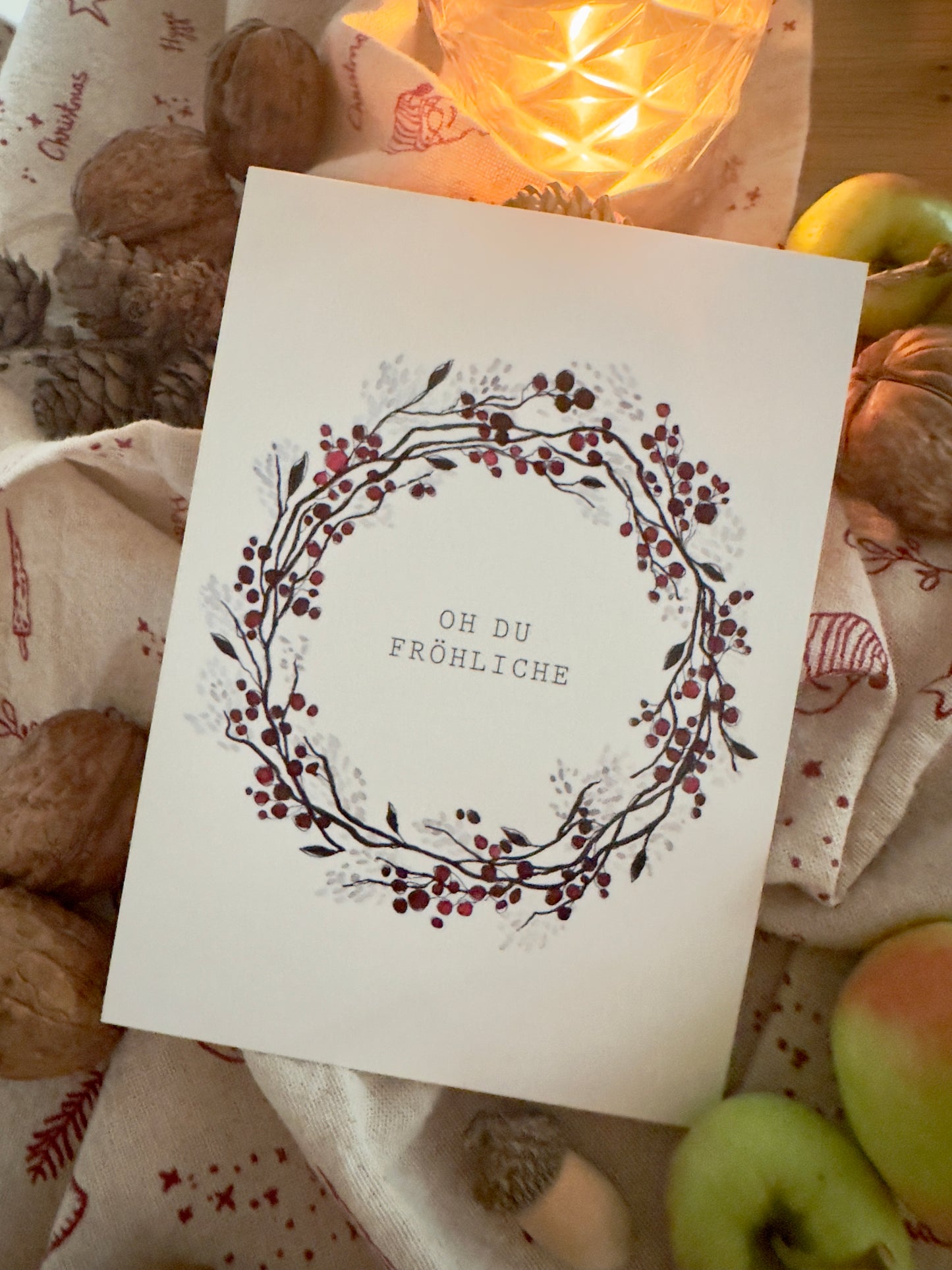 Postkarte A6 "OH DU FRÖHLICHE"