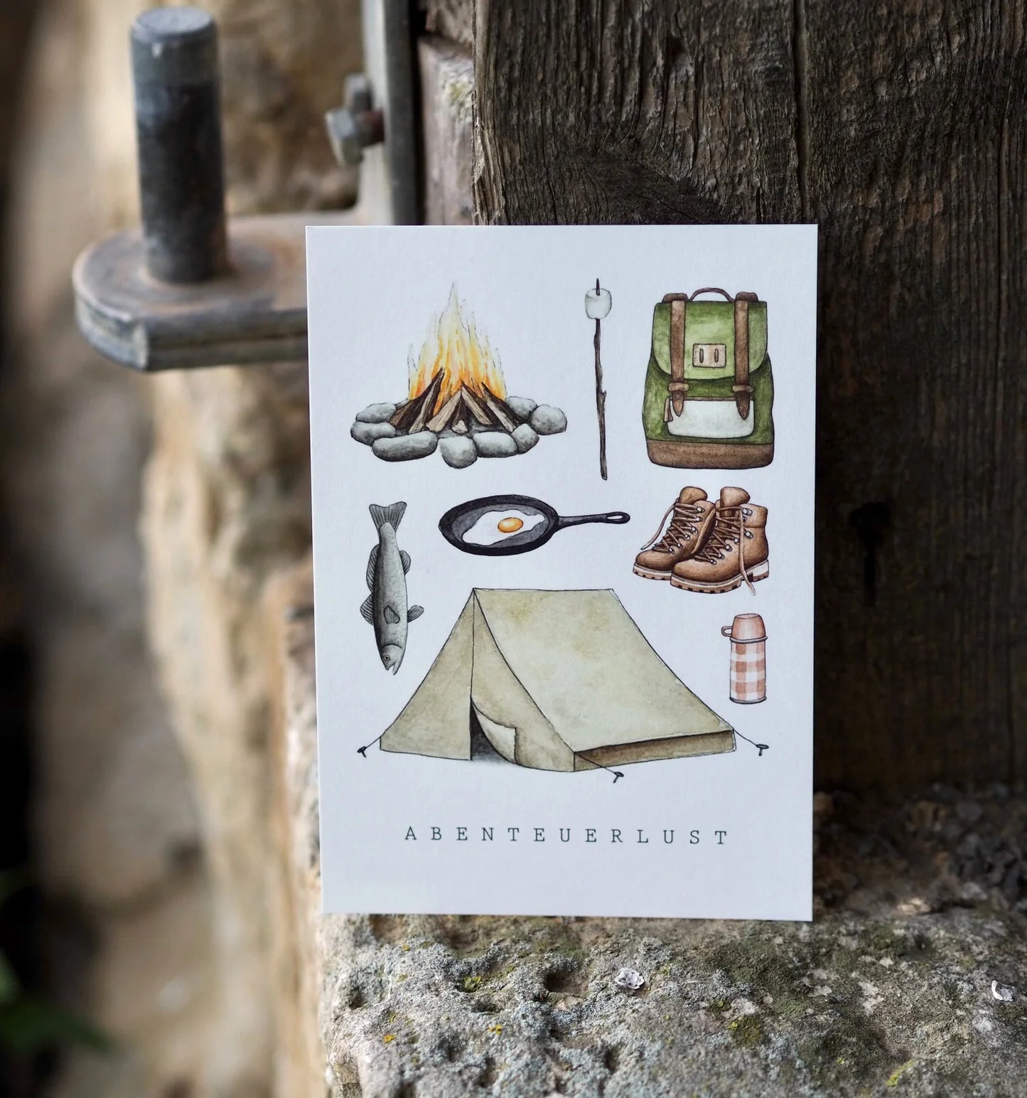 Postkarte "Abenteuerlust"