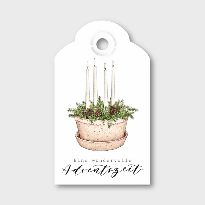 Geschenkanhänger "Adventskranz"
