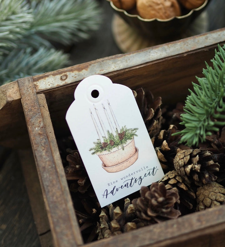 Geschenkanhänger "Adventskranz"