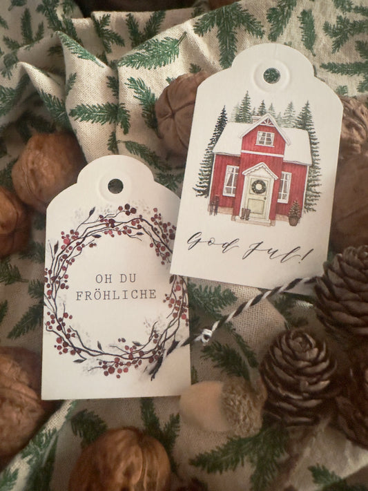 Geschenkanhänger "OH DU FRÖHLICHE"