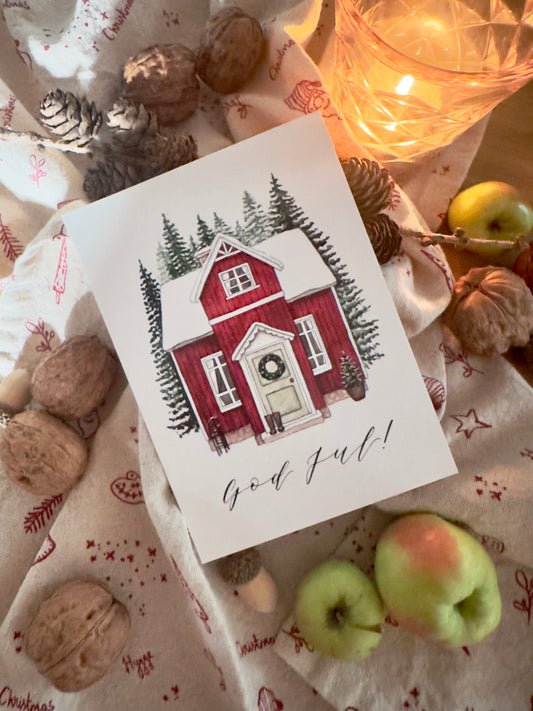 Postkarte A6 "SCHWEDENHAUS"