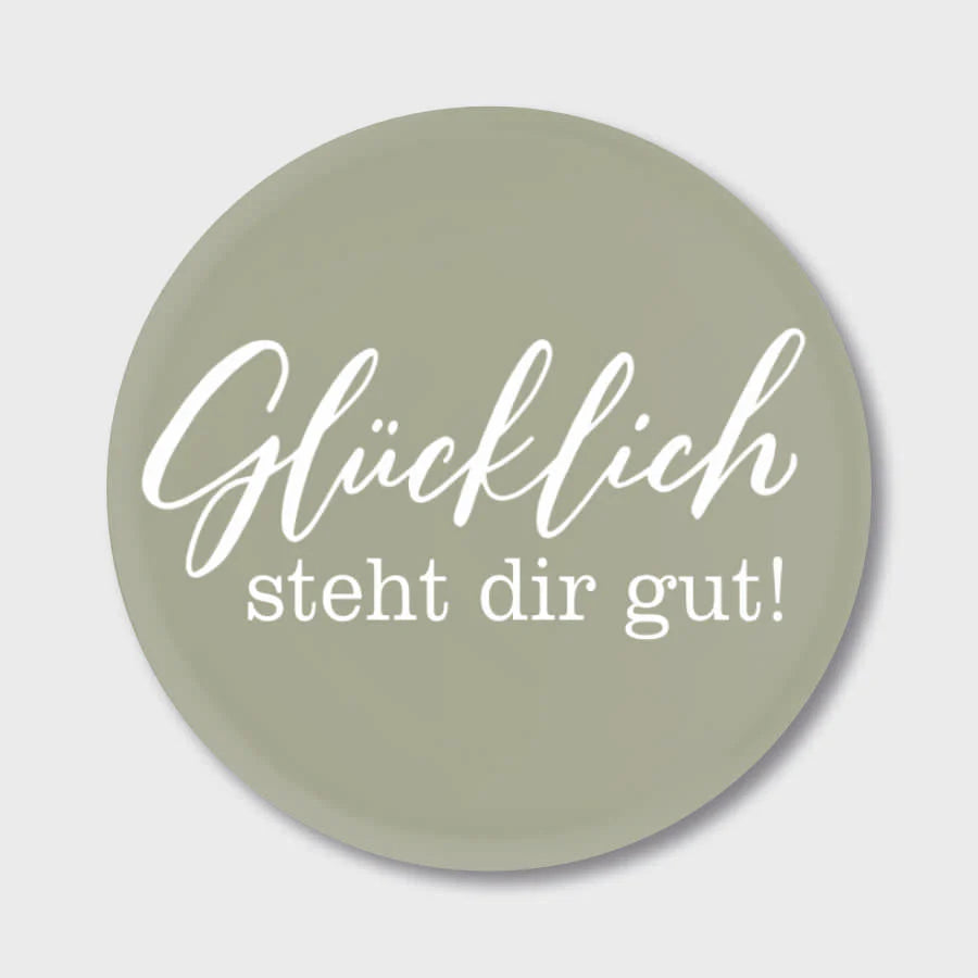 Frollein Lücke „GLÜCKLICH STEHT DIR GUT" MAGNET - athomewithpaula