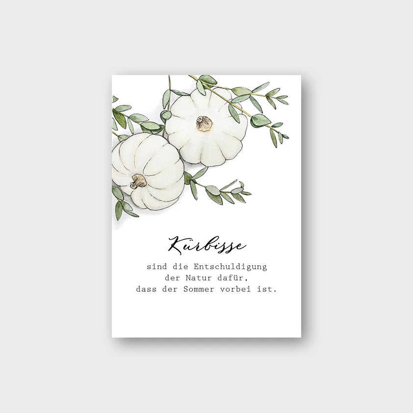 Postkarte A6 "KÜRBISSE"