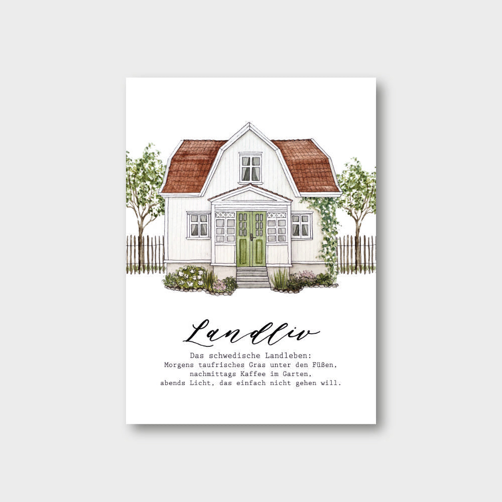 Frollein Lücke Postkarte "Landliv" - athomewithpaula