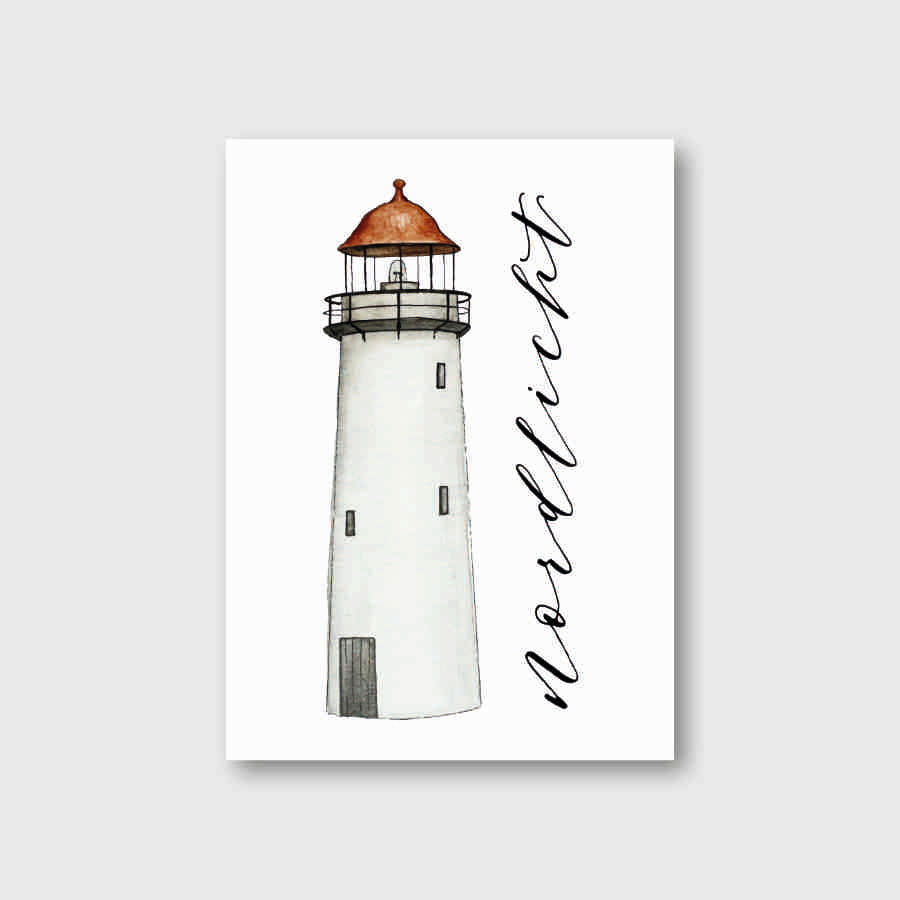 Postkarte "Leuchtturm"