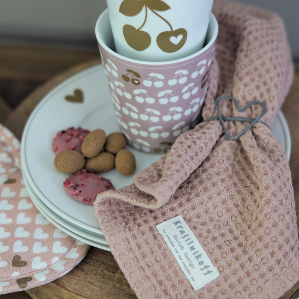 Krasilnikoff Serviettenring Herz aus Zink