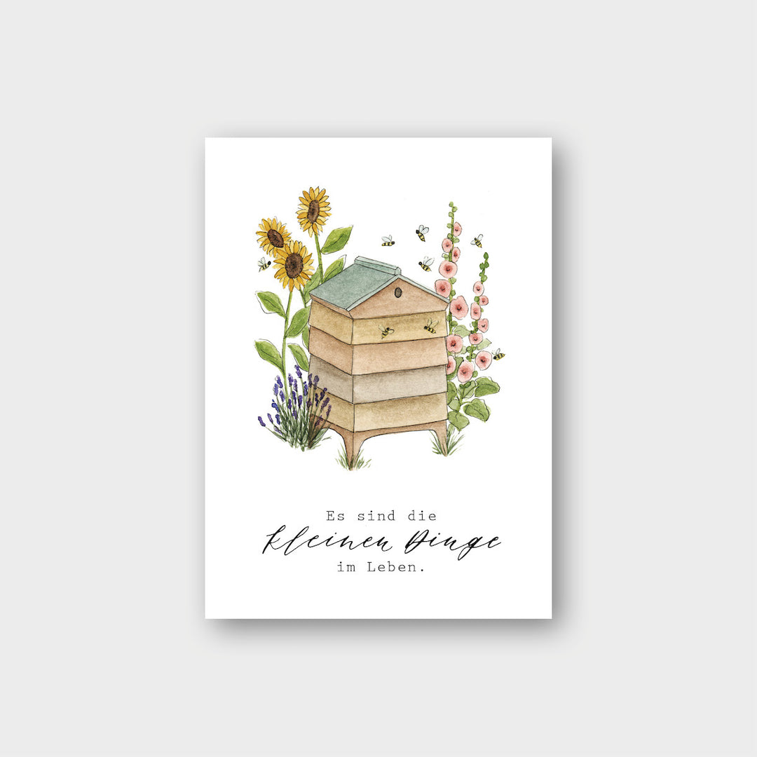 Postkarte "Bienenstock"
