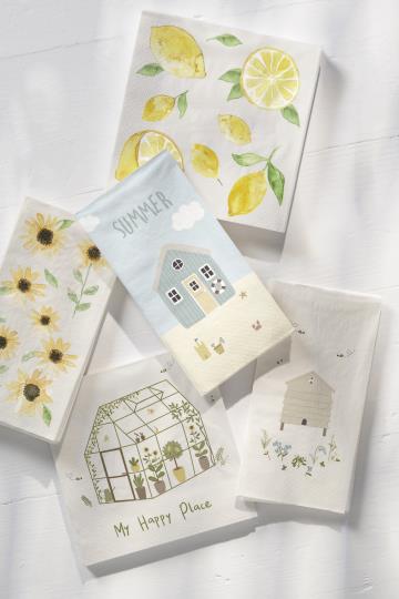 Serviette Strandhaus und Summer