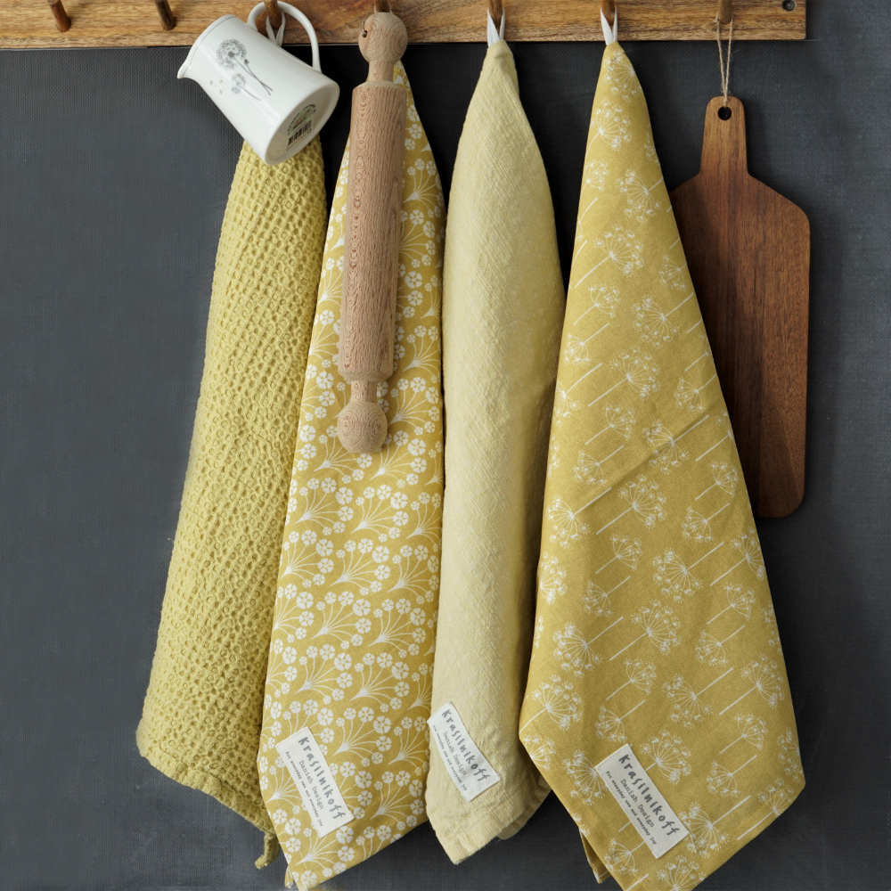 GESCHIRRTUCH DILLBLÜTEN GELB