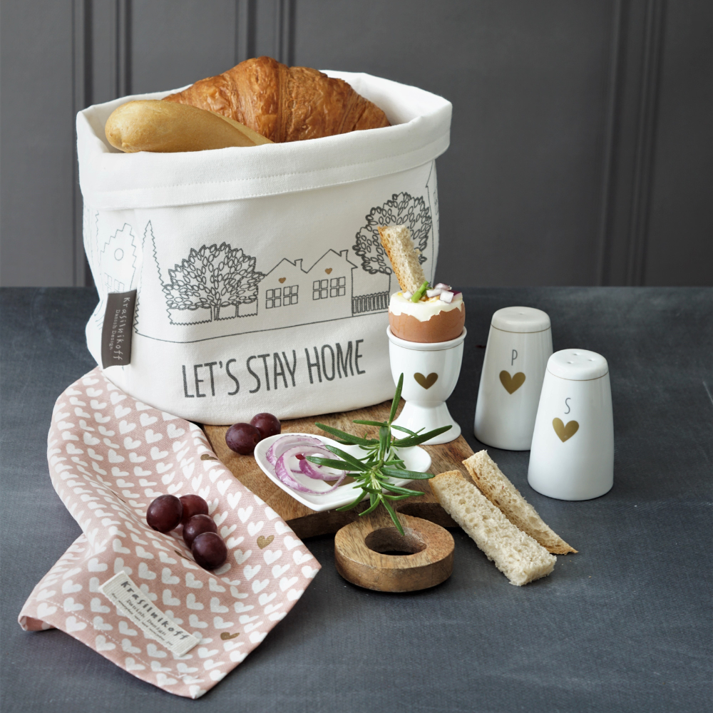 BROTKORB WIR BLEIBEN ZU HAUSE