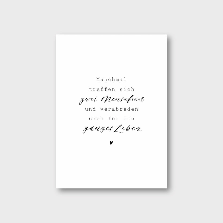 Frollein Lücke Postkarte "Zwei Menschen" - athomewithpaula