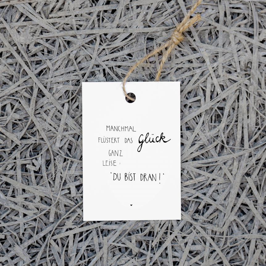 Geschenkanhänger-Glück