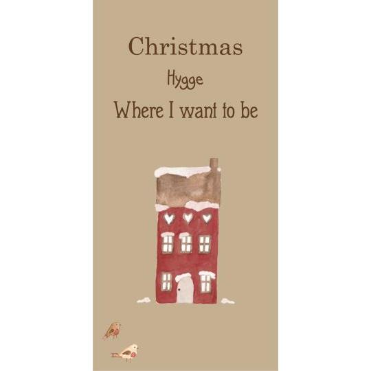 Serviette mit Haus "Christmas Hygge Where I want to be"
