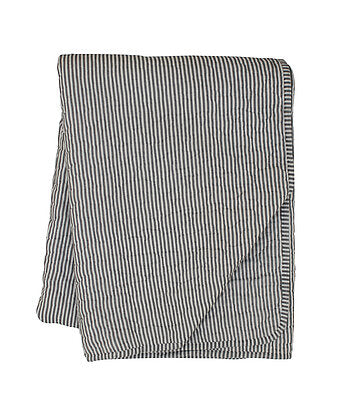 STEPPDECKE MULTISTREIFEN ANTHRAZIT