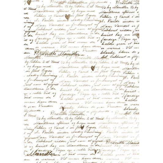 Papierrolle mit Text Brändte Mandler 5 m/Rolle