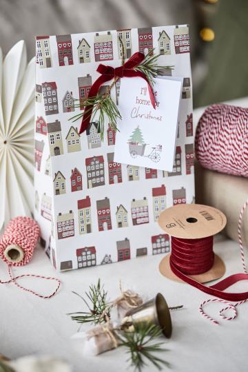 Buntfalttüte "Weihnachtsstadt"