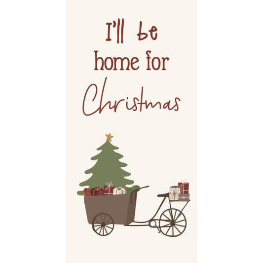 Serviette "I'll be home for Christmas"