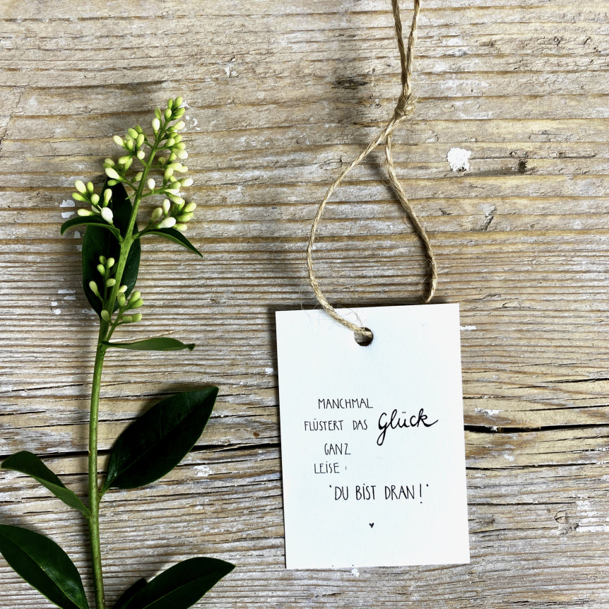 Geschenkanhänger-Glück