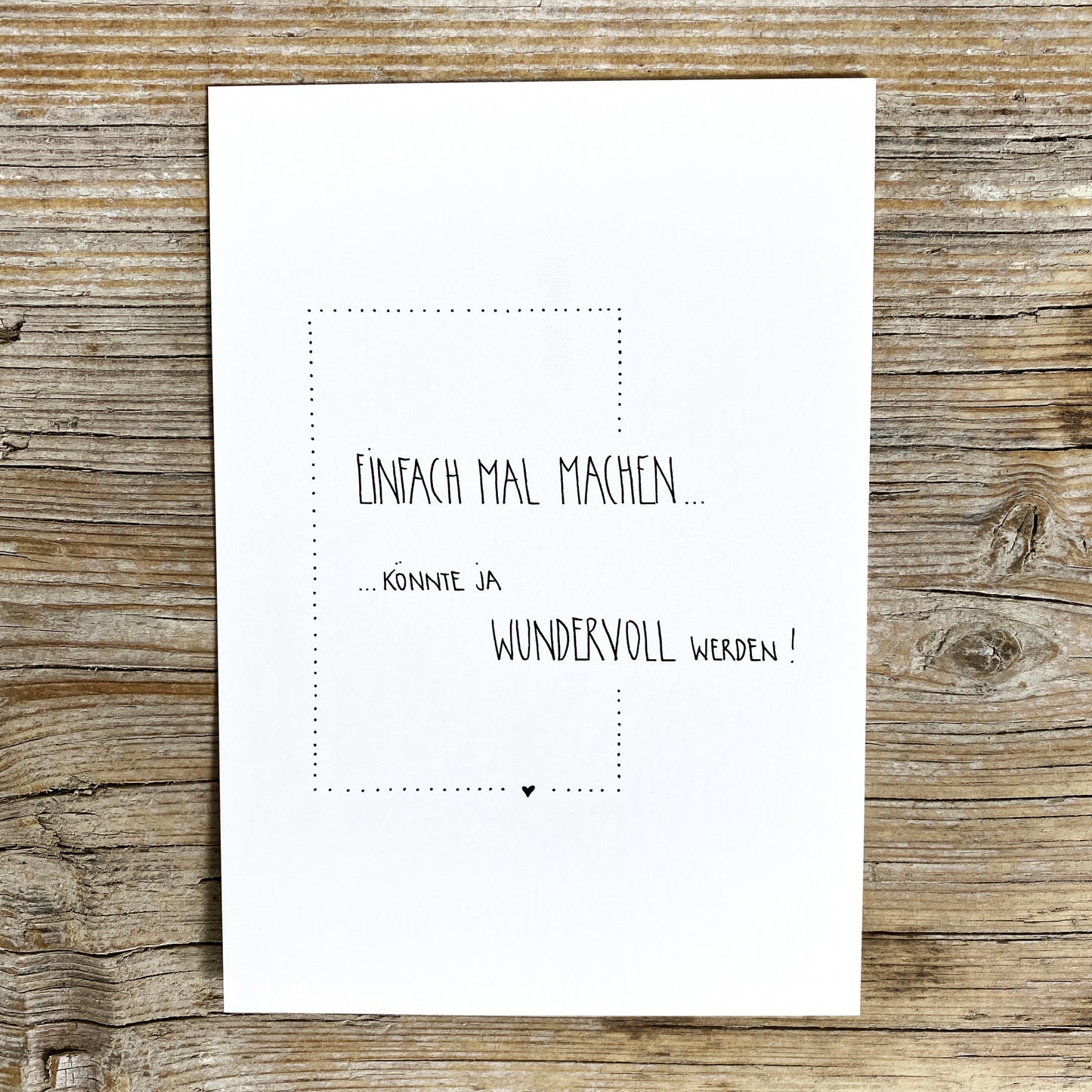 Postkarte-Einfach machen