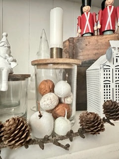 Kerzenhalter für Stabkerze mit Holzdeckel - athomewithpaula