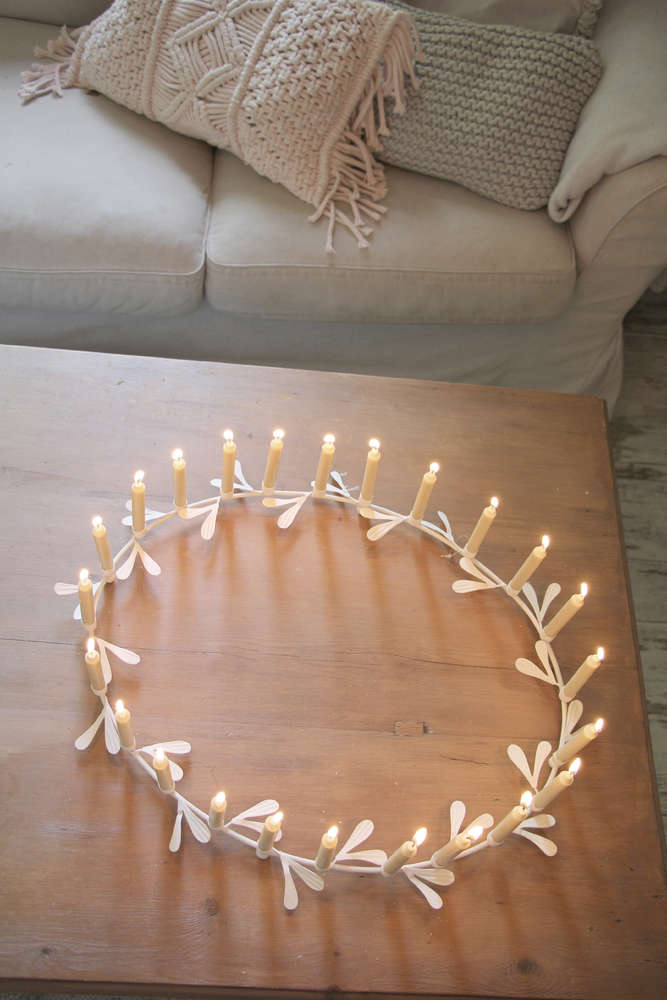 Weißer Kranz - athomewithpaula