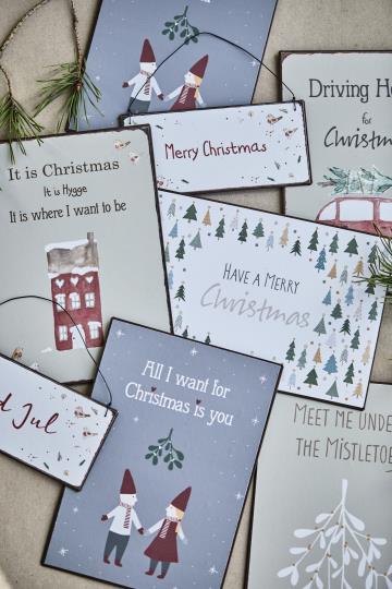 Metallschild Merry Christmas - athomewithpaula